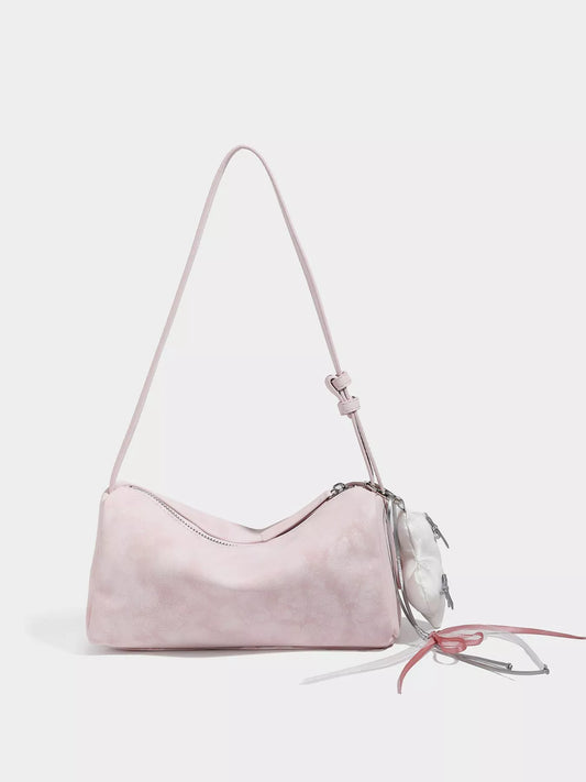 The Odette Crossbody — supple pink crossbody bag with adjustable strap